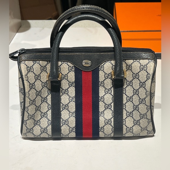 Gucci Women's Blue and Red  monogram Handbag - Picture 1 of 8